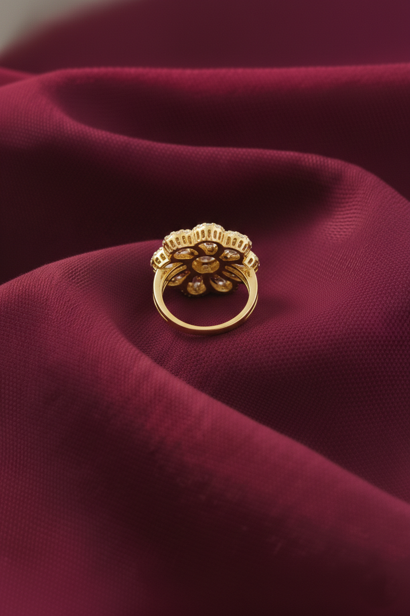 Elura Trendy Floral Ring For Women