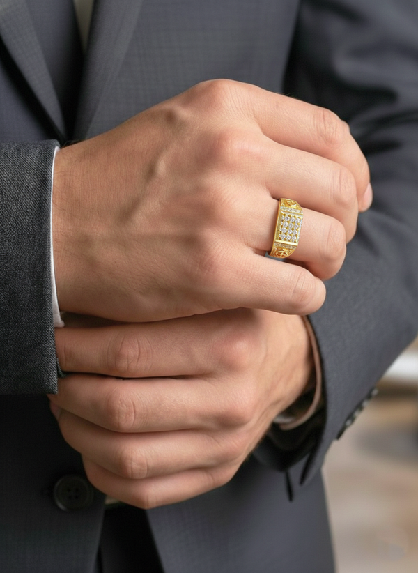 Elura Mens Ring With Stone