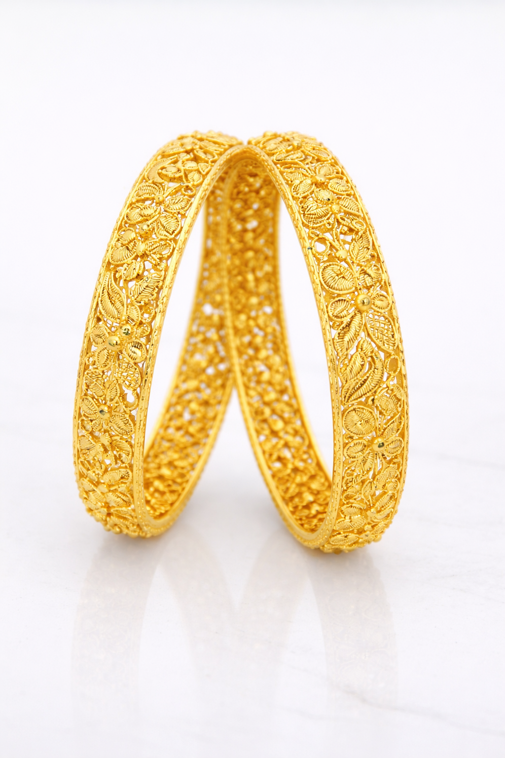 Elura Trendy Traditional Floral Bangles For Women