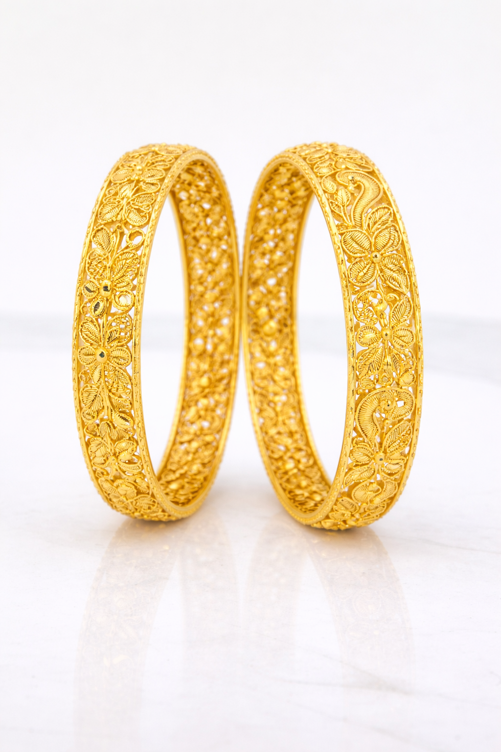 Elura Trendy Traditional Floral Bangles For Women