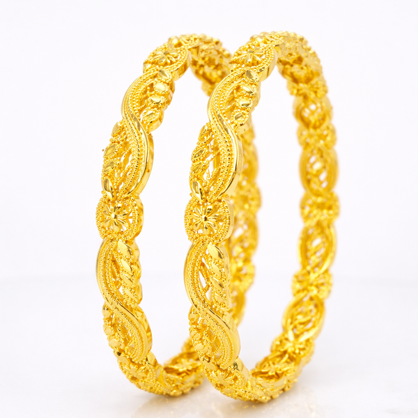 Elura Trendy Floral Designer Bangles For Women