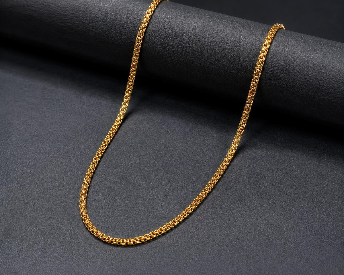 ELURA Classic Gold Link Chain for Men & Women