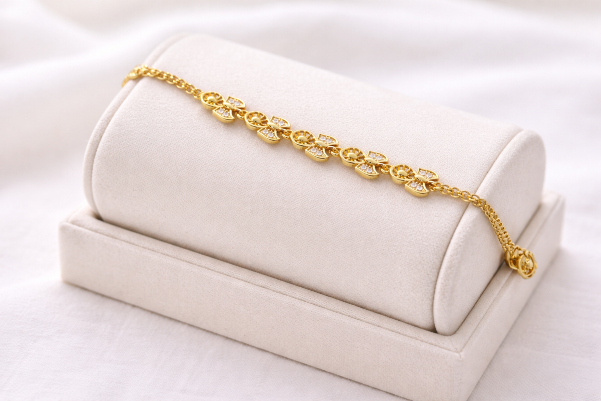 Elura Designer Gold Bracelet for Women