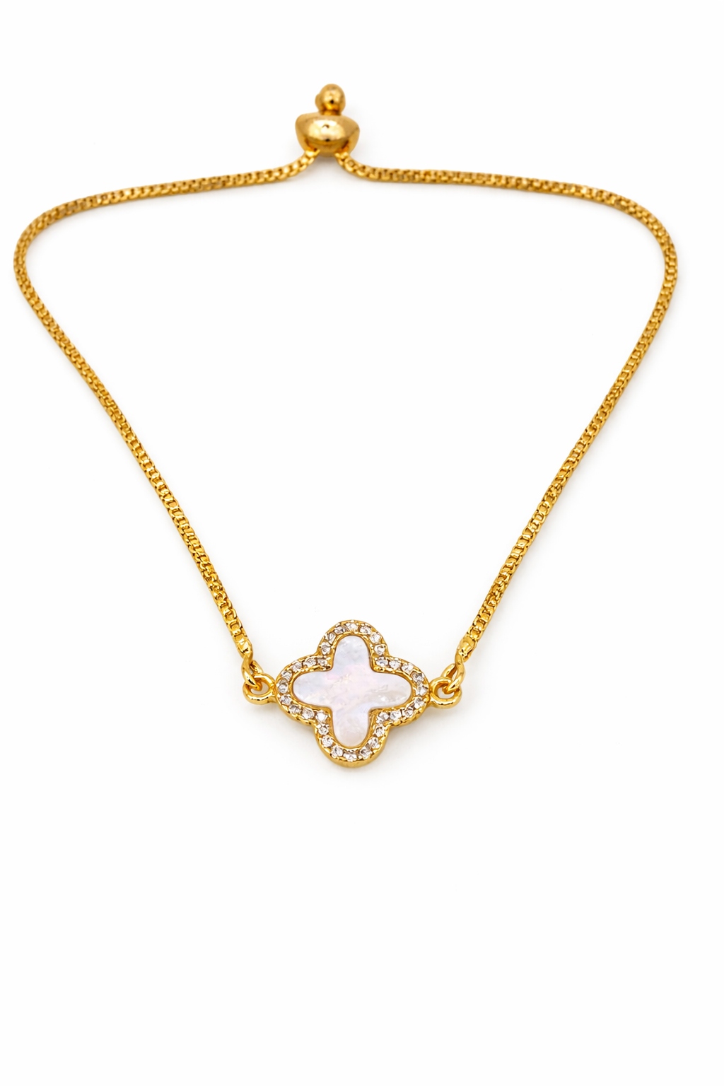 Elura Plated Clover Bracelet for Women