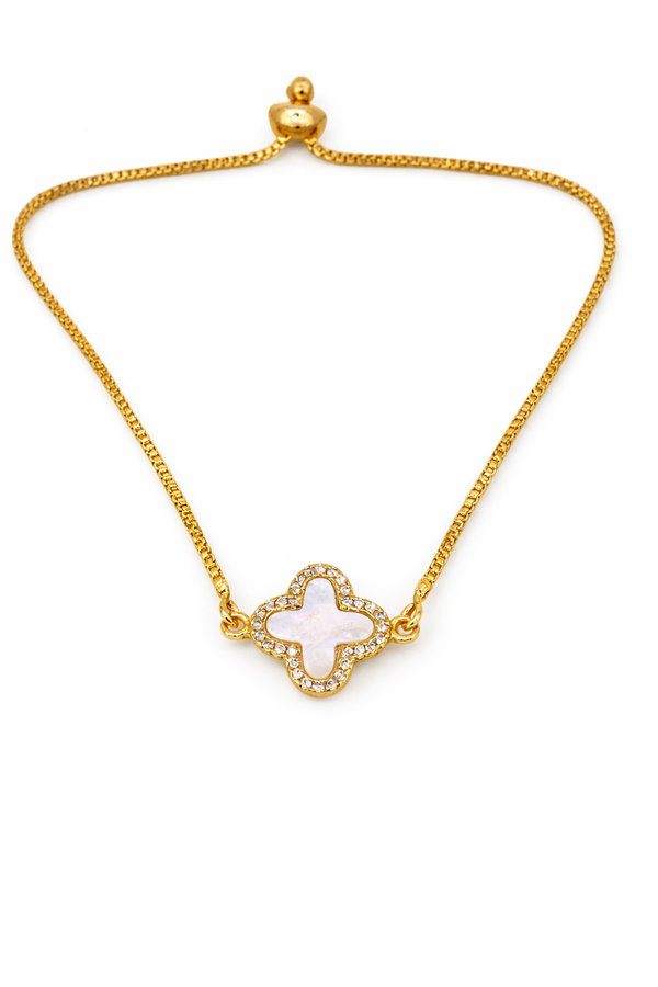 Elura Plated Clover Bracelet for Women