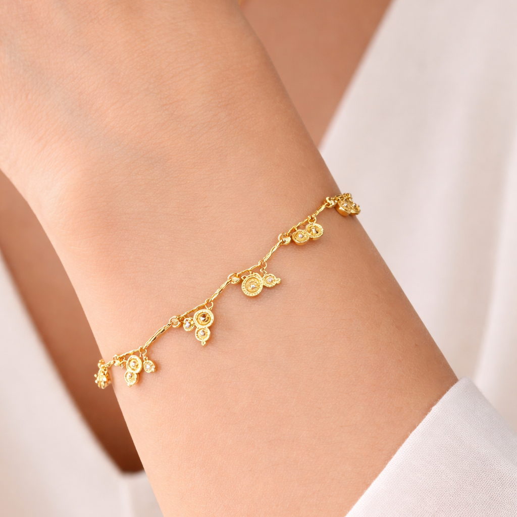Elura Gold Plated Designer Bracelet for Women