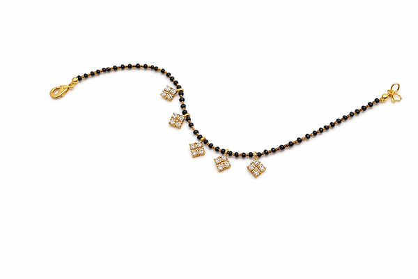Elura Plated Mangalsutra Charm Bracelet for Women