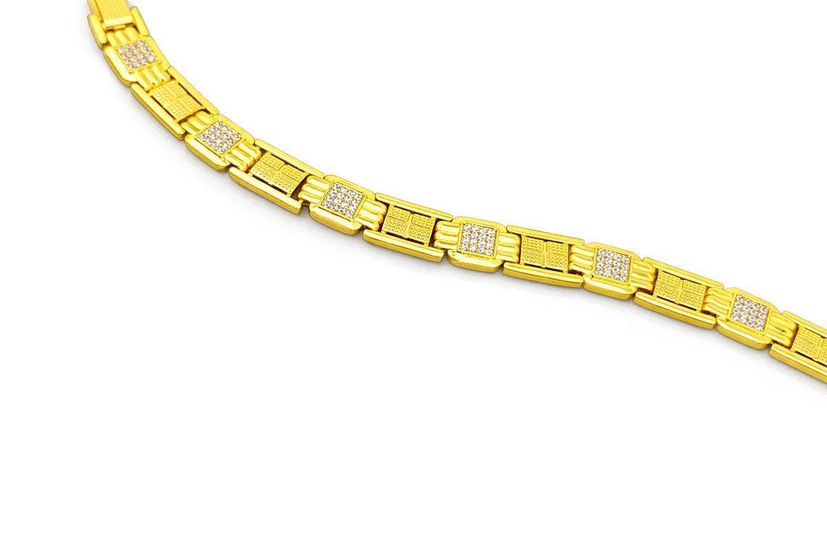 Elura Chain Bracelet with Stone For Men
