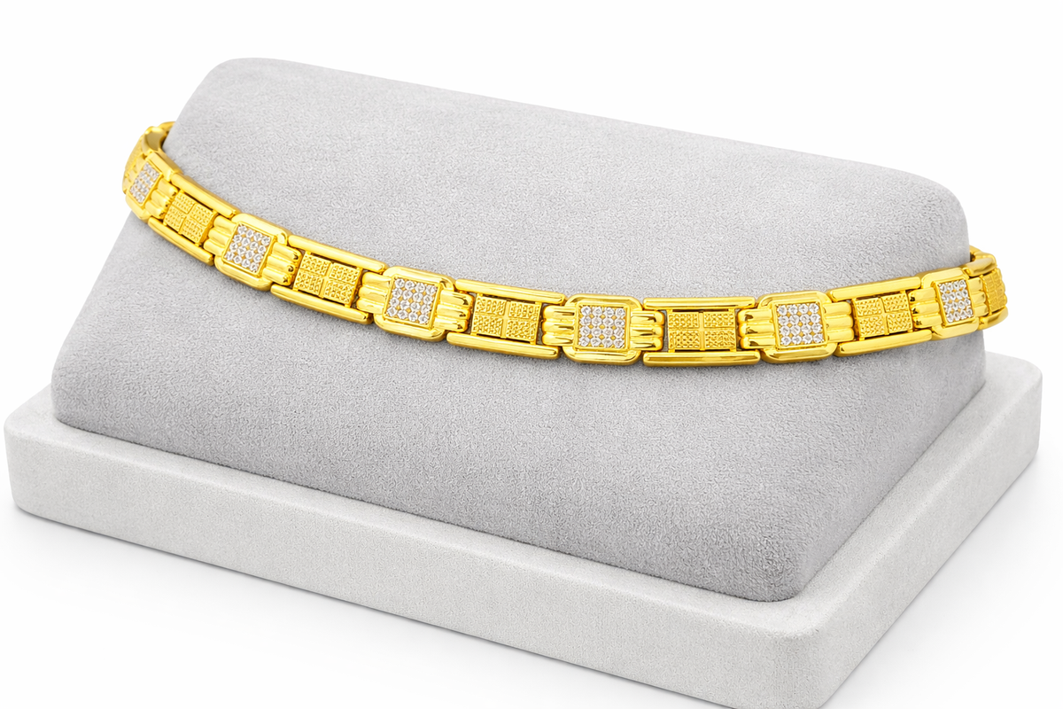 Elura Chain Bracelet with Stone For Men