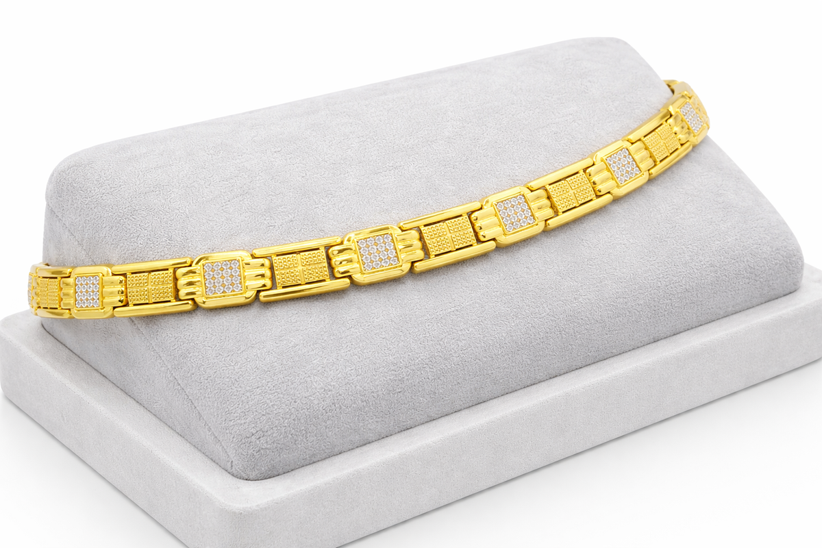 Elura Chain Bracelet with Stone For Men