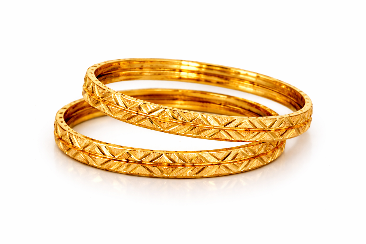Elura Designer Bangles for Women Set of 4