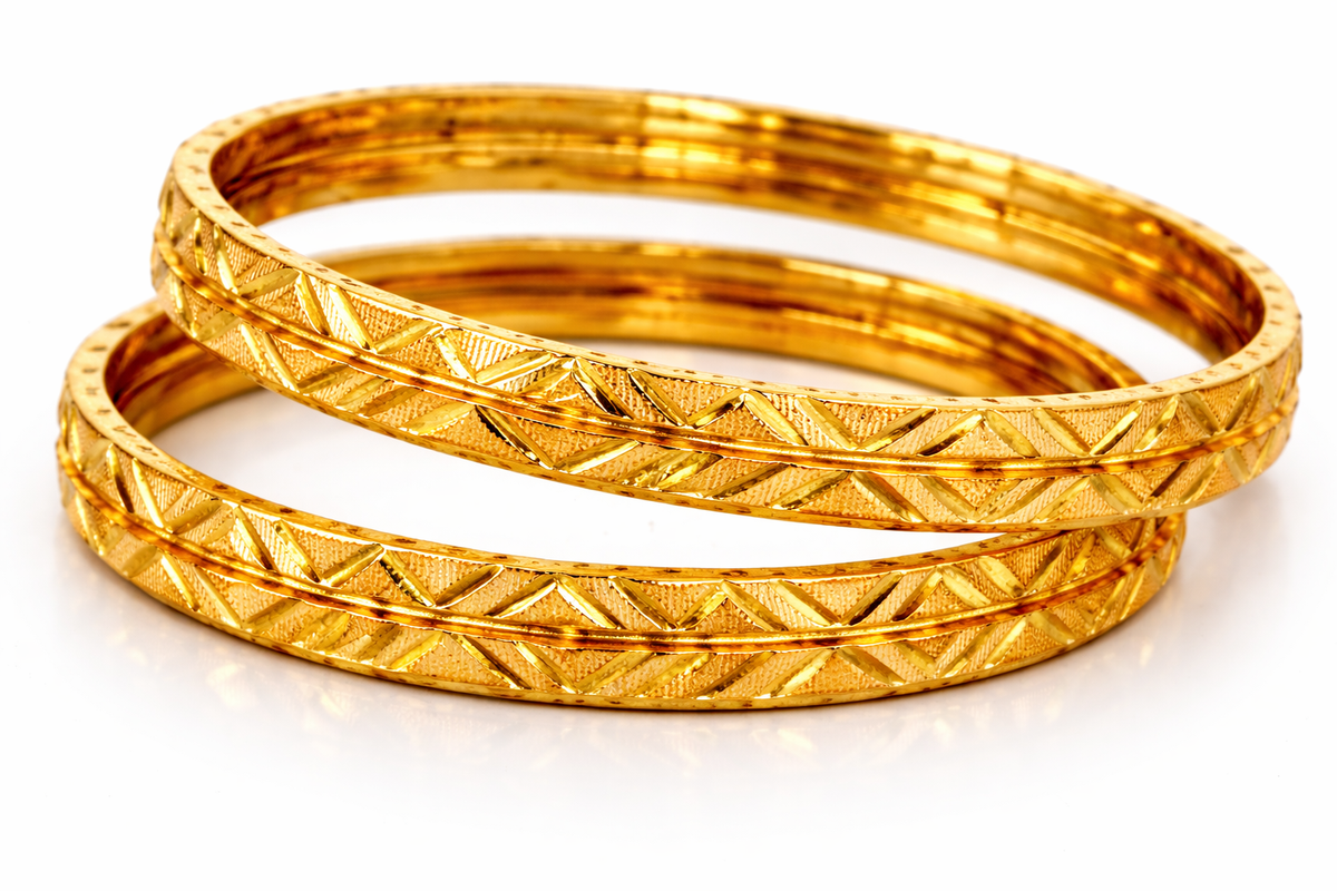 Elura Designer Bangles for Women Set of 4