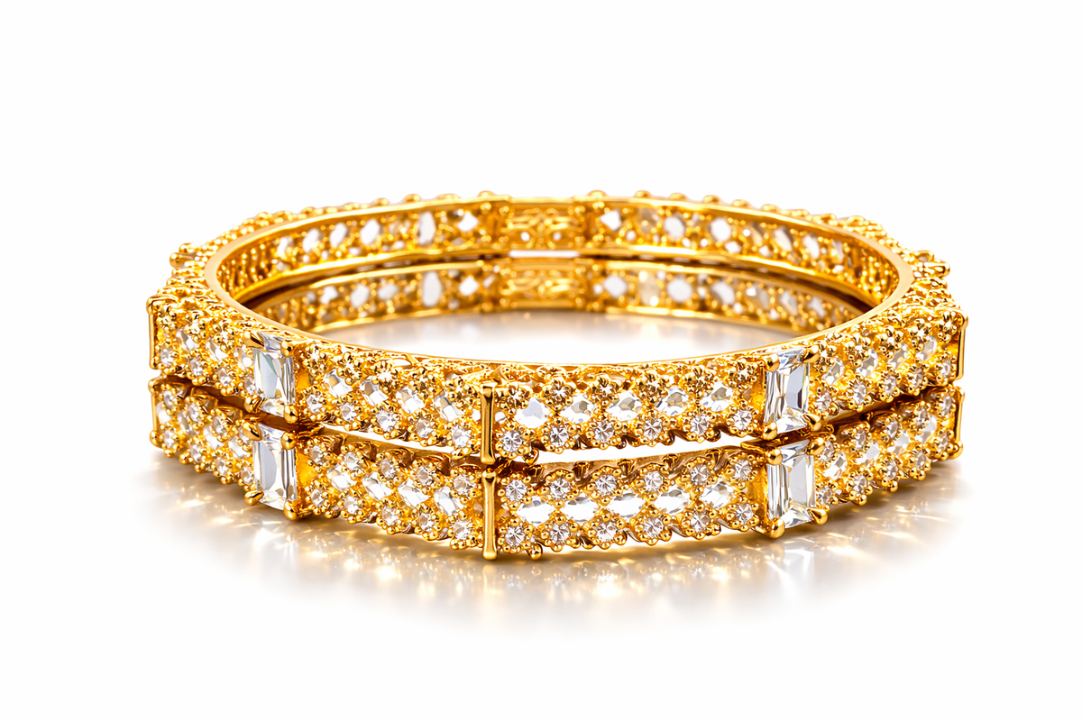 Elura Stone Bangles for Women