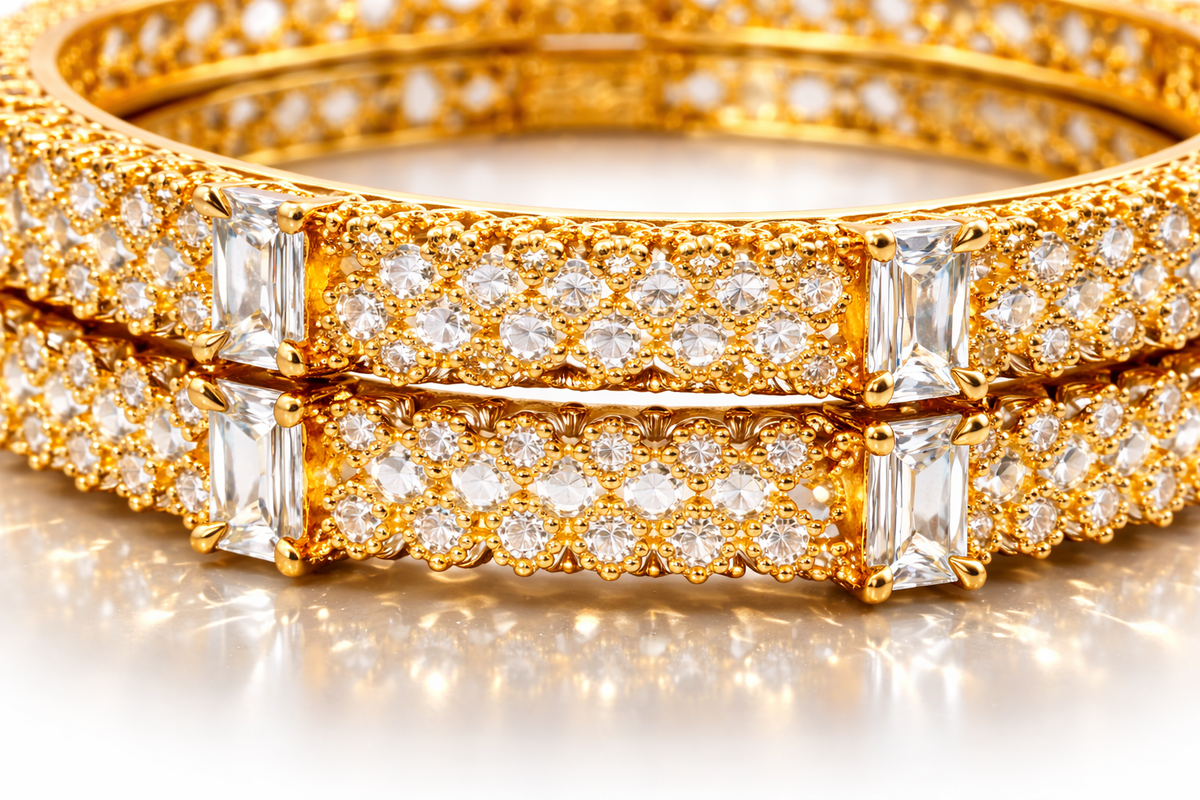 Elura Stone Bangles for Women