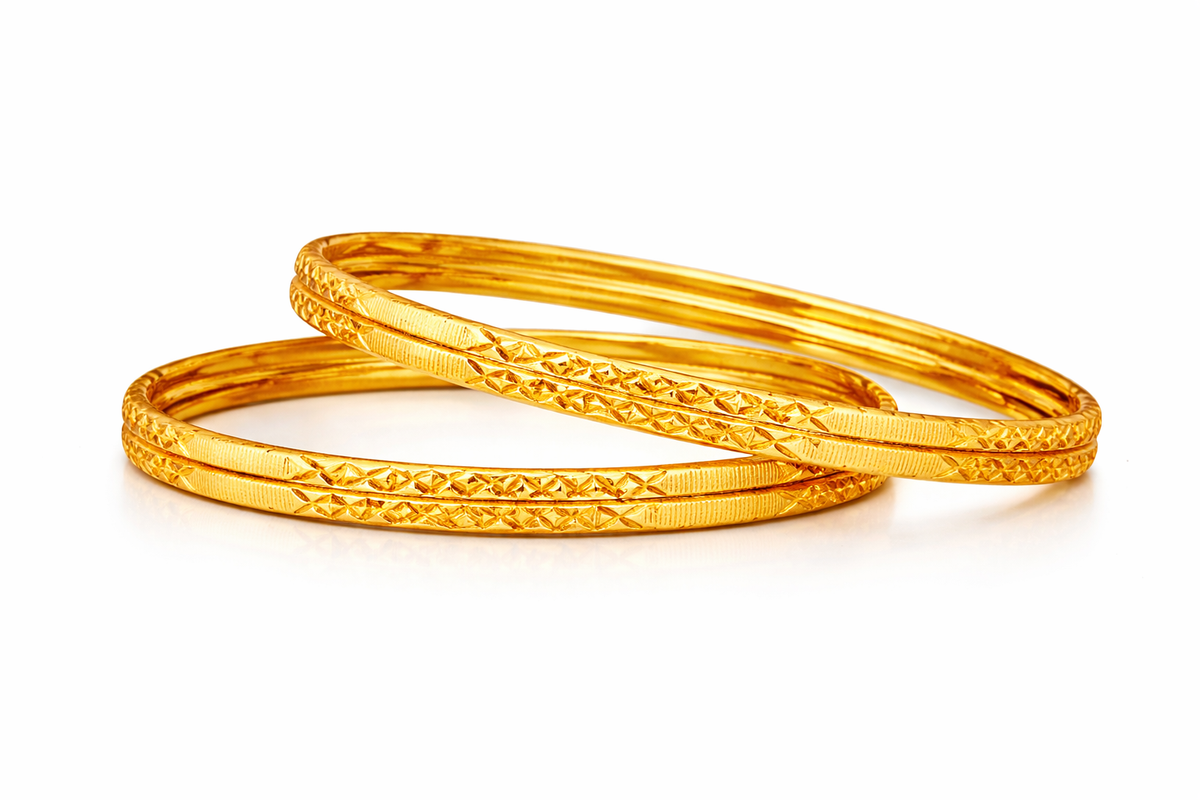 Elura Designer Bangles for Women Set of 4