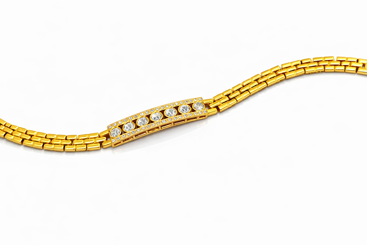 Elura Plated Stone Bracelet for Women