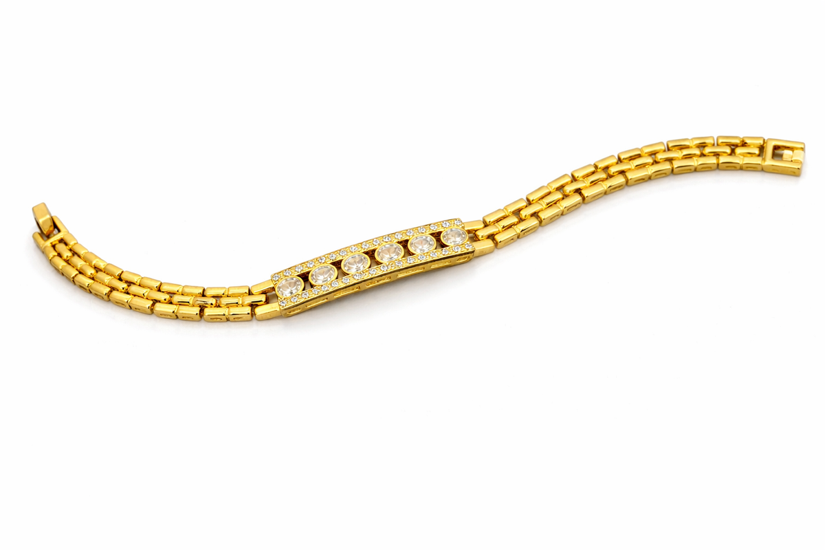 Elura Plated Stone Bracelet for Women