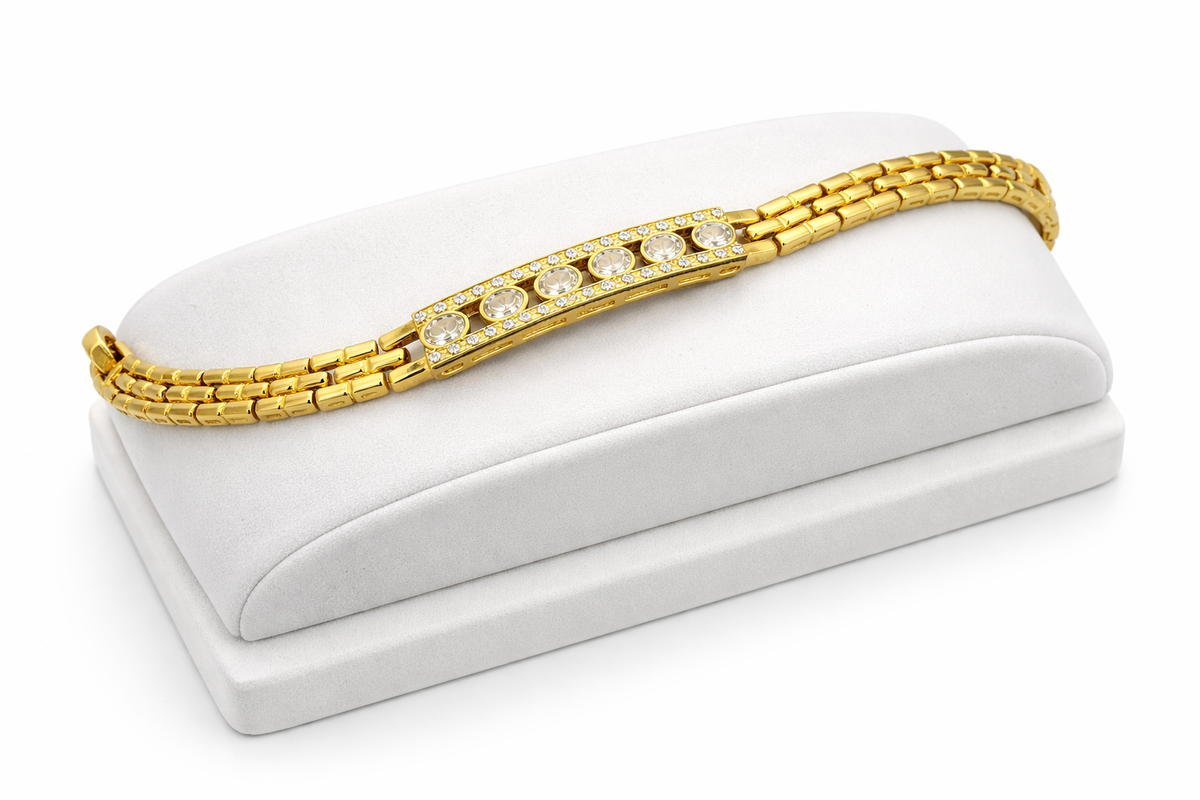Elura Plated Stone Bracelet for Women