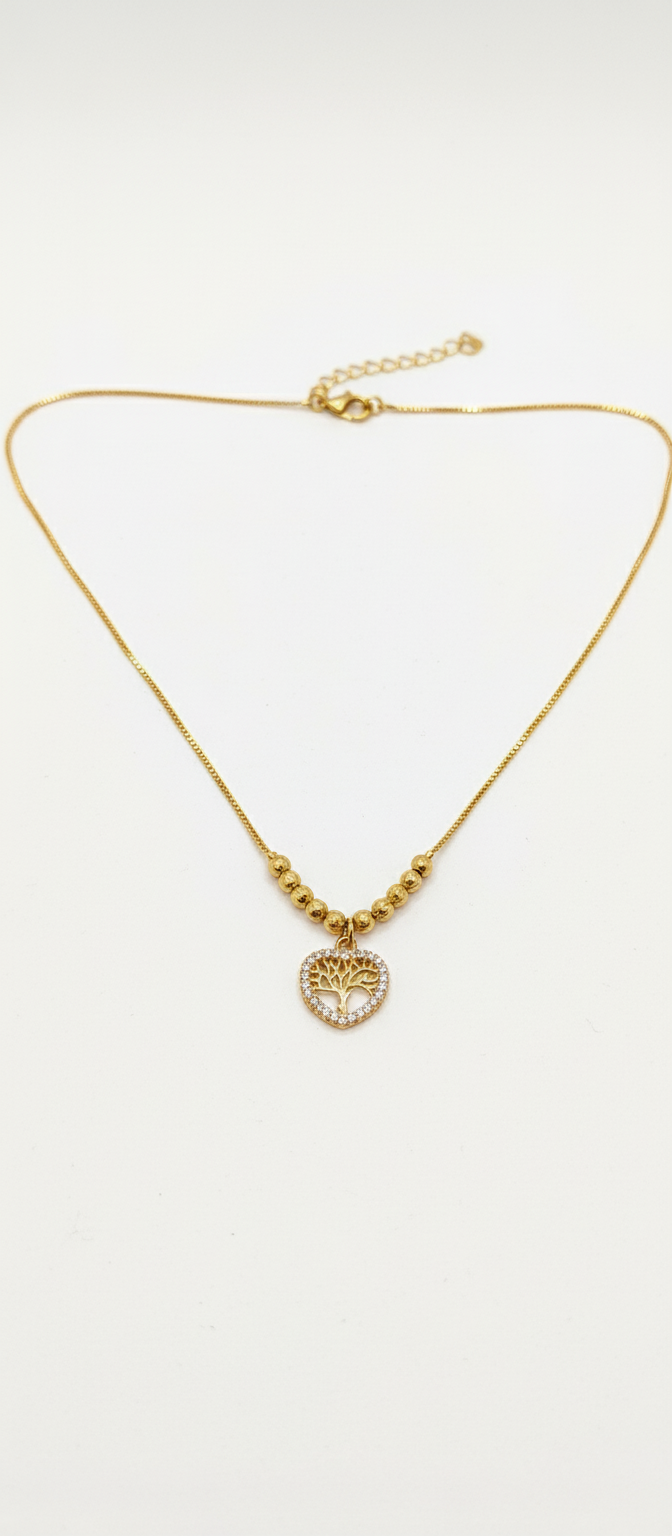 Elura Tree of Life Heart Pendant Necklace for Women