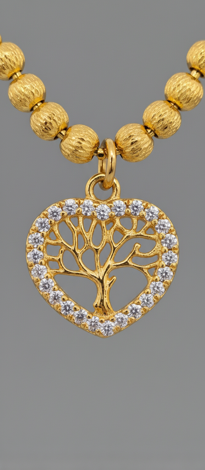 Elura Tree of Life Heart Pendant Necklace for Women