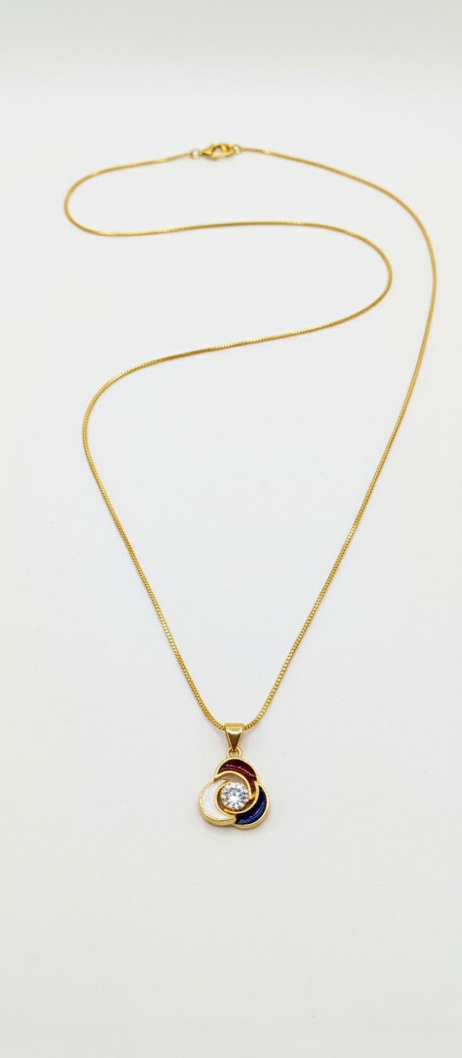 Elura Multicolor Stone Pendant Necklace For Women