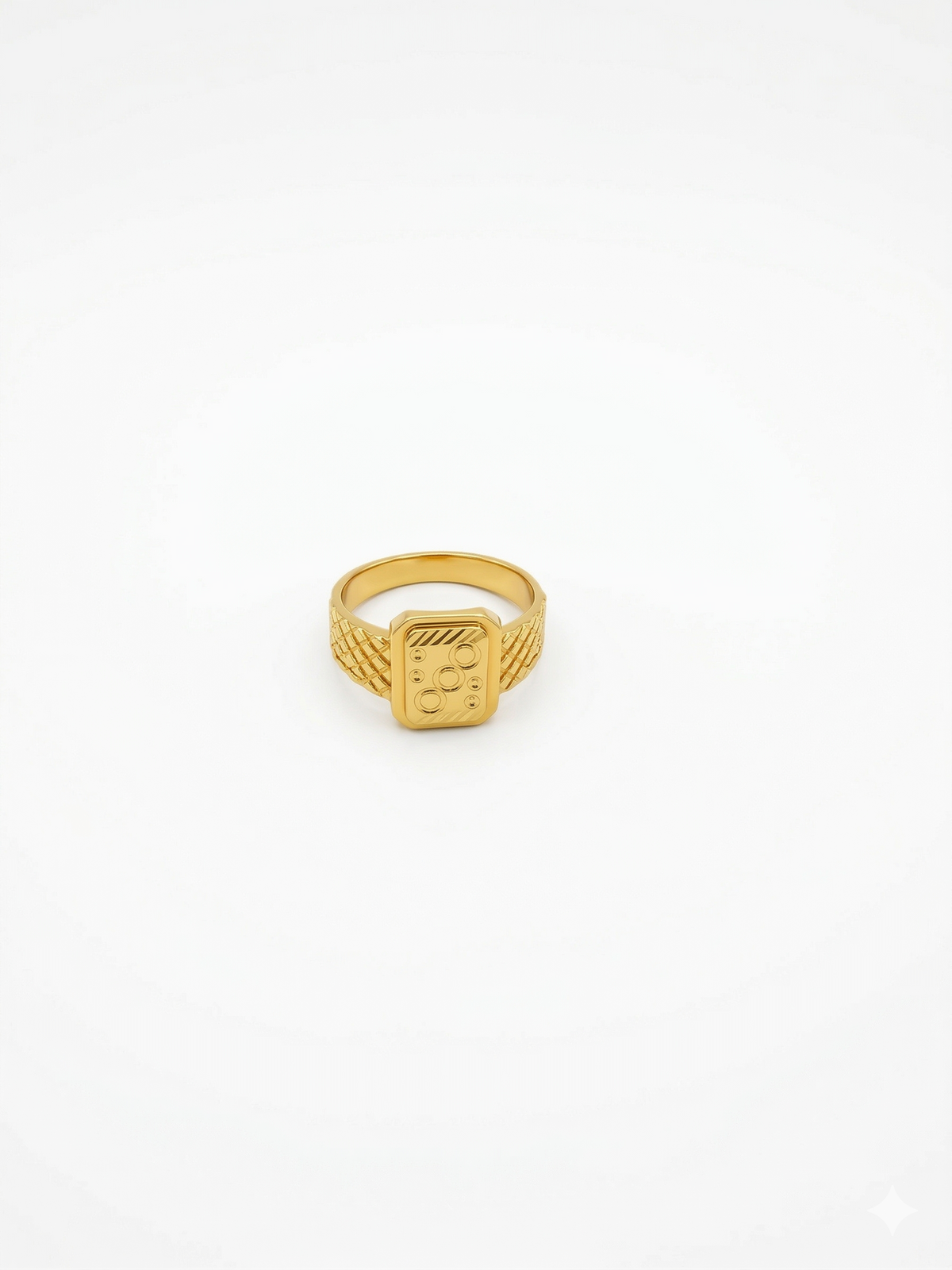 Elura Geometric Royale Signet Ring