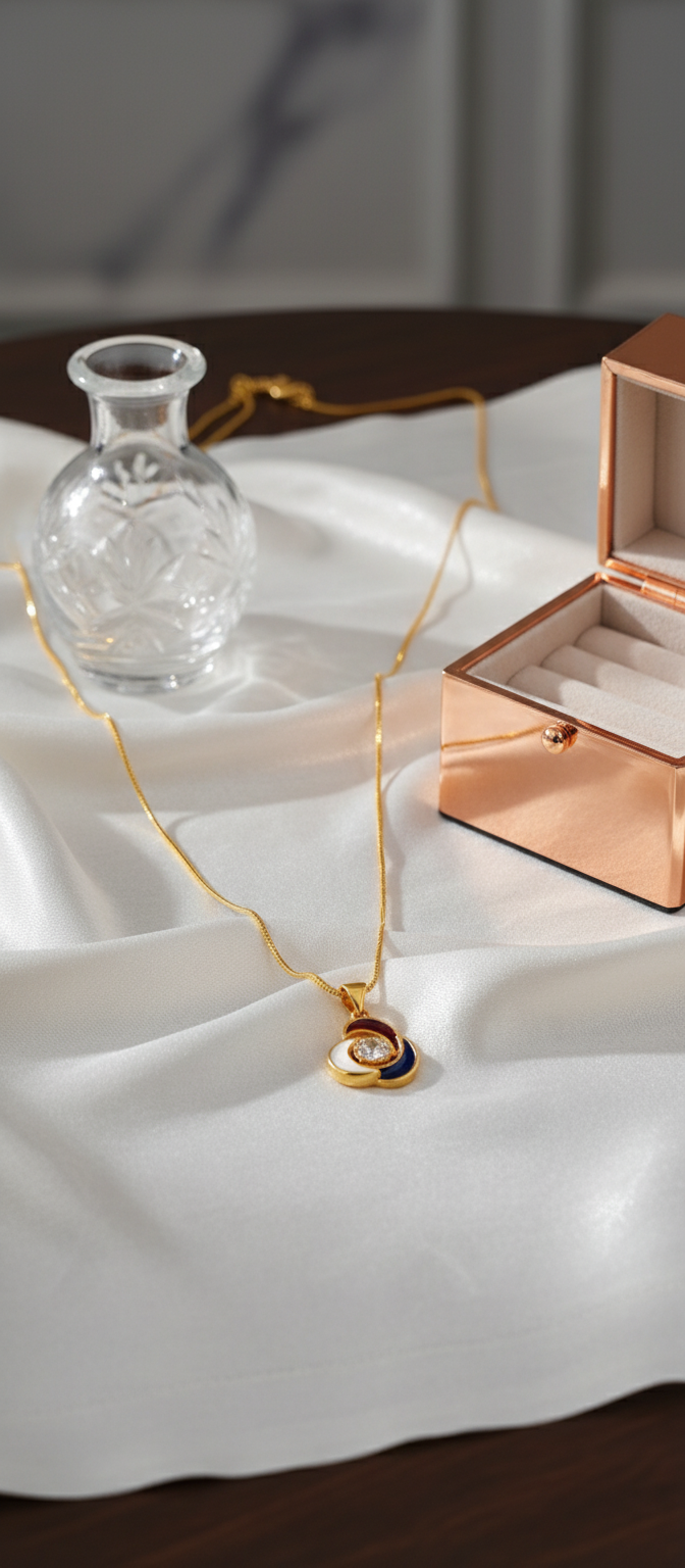 Elura Multicolor Stone Pendant Necklace For Women