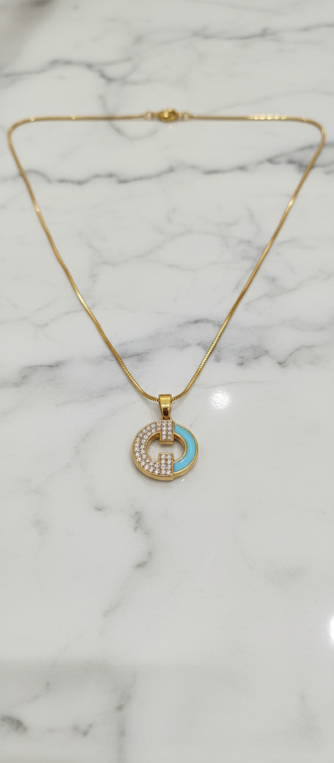 Elura Circle Pendant Necklace For Women