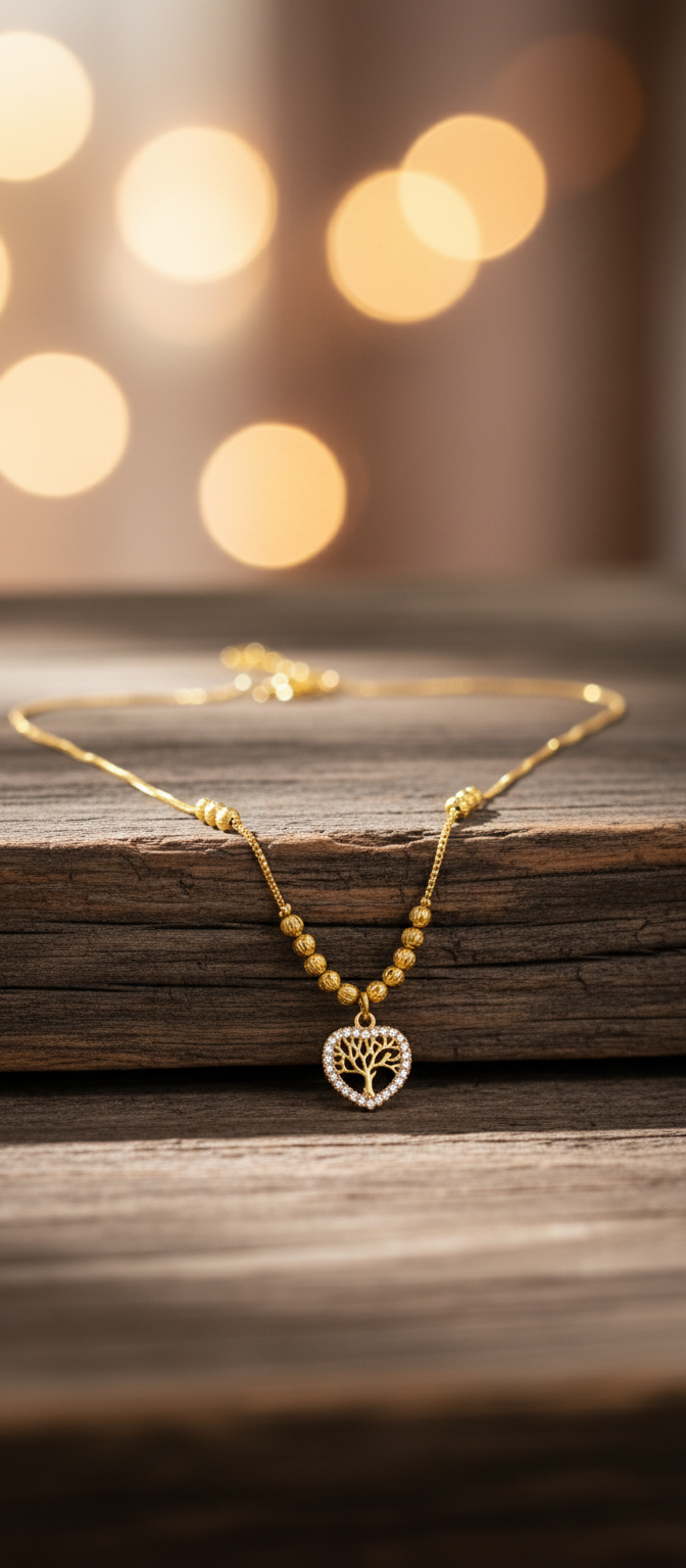 Elura Tree of Life Heart Pendant Necklace for Women