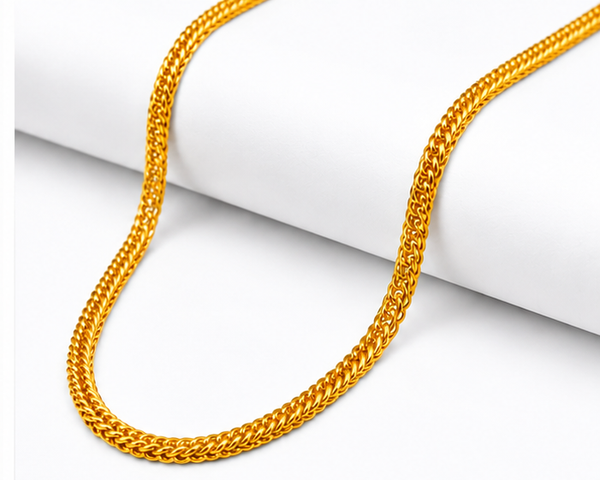 ELURA Premium Double Link Gold Chain for Men & Women