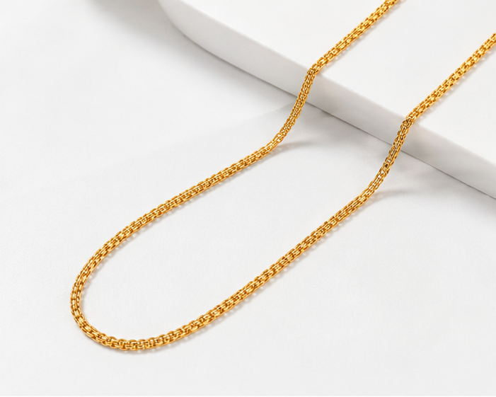 ELURA Classic Gold Link Chain for Men & Women