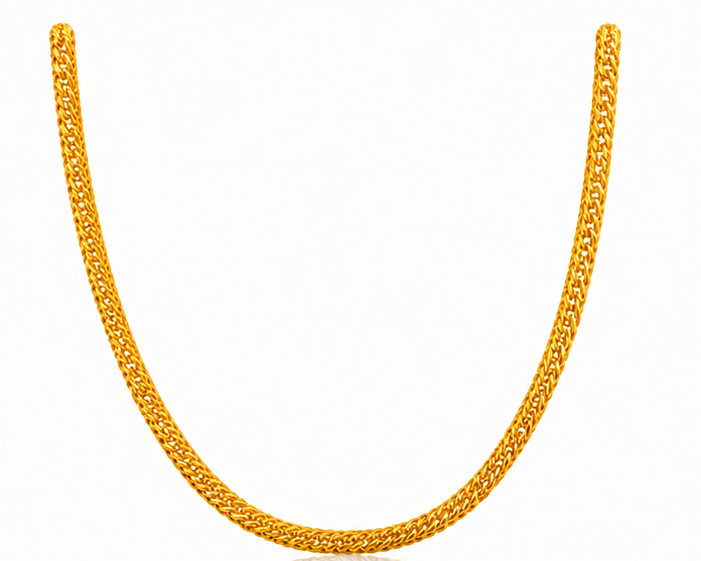 ELURA Premium Double Link Gold Chain for Men & Women