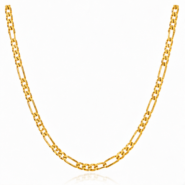 ELURA Premium Figaro Link Chain for Men & Women