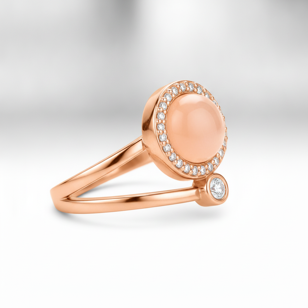 ELURA Luxury 360° Rotating Circle Ring with Cubic Zirconia