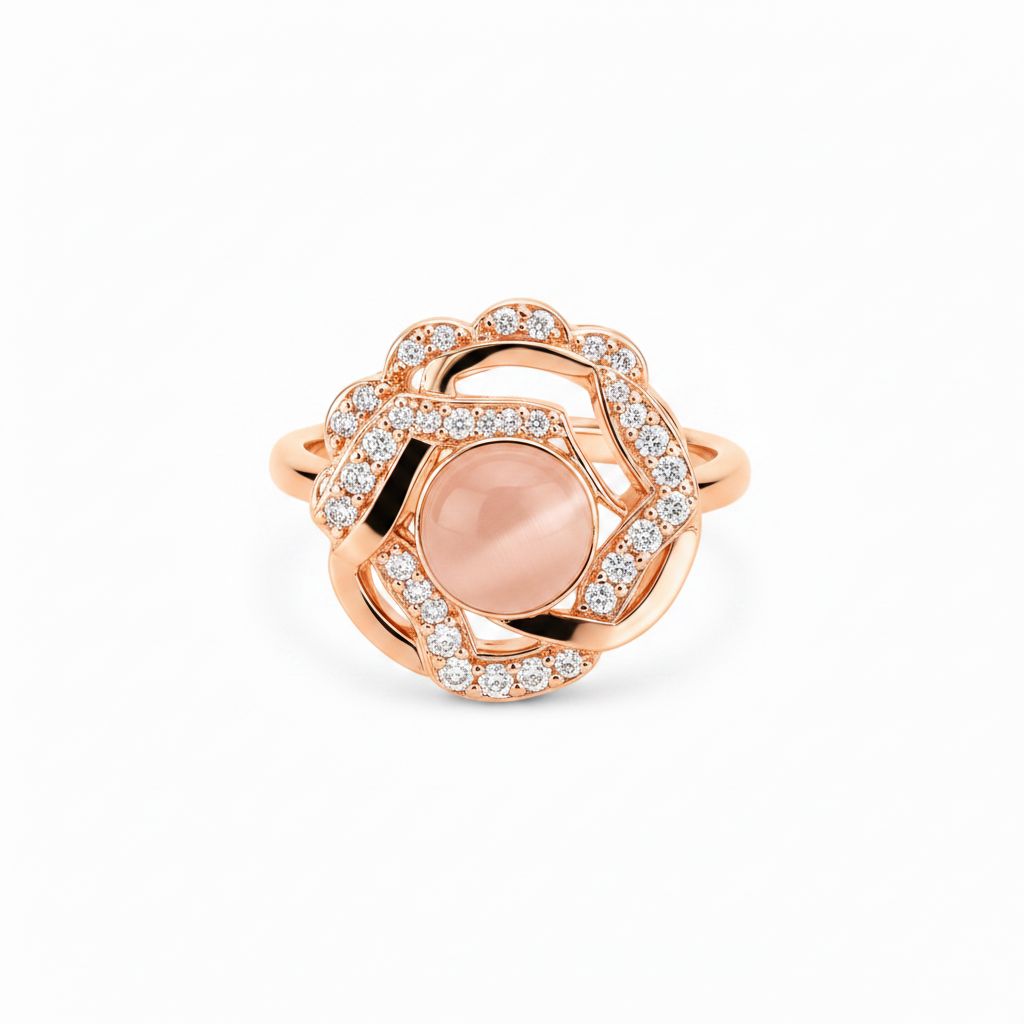 ELURA Luxury 360° Rotating Crystal Ring for Women