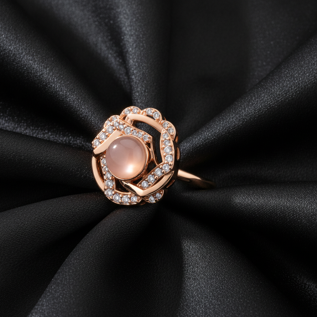 ELURA Luxury 360° Rotating Crystal Ring for Women