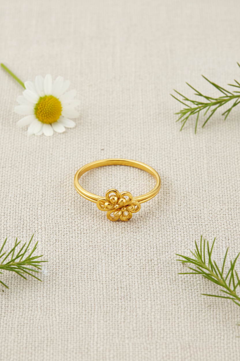 ELURA Designer Women’s Ring with Cute Flower Design