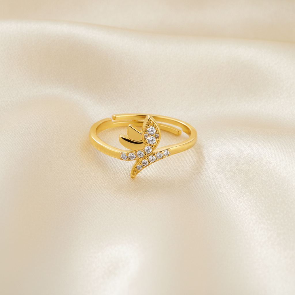 ELURA Delicate Butterfly CZ Fashion Ring