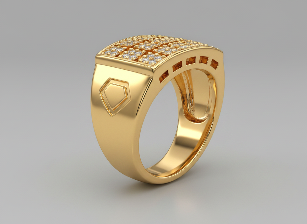 Elura Royale Pavé Signet Ring