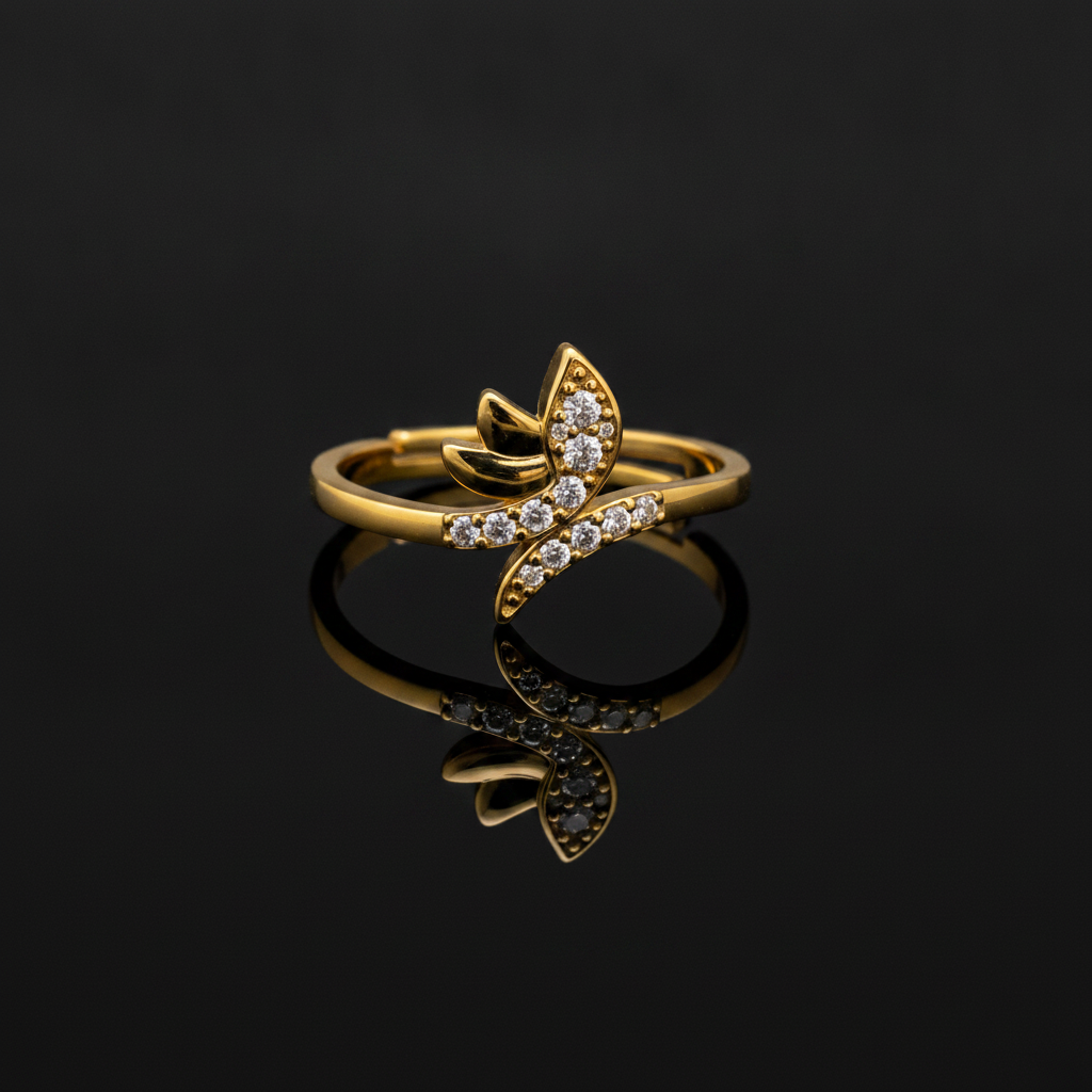 ELURA Delicate Butterfly CZ Fashion Ring