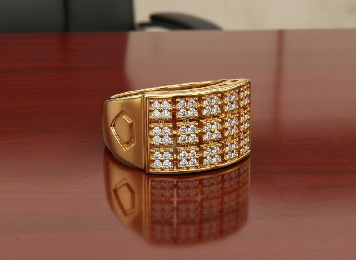 Elura Royale Pavé Signet Ring