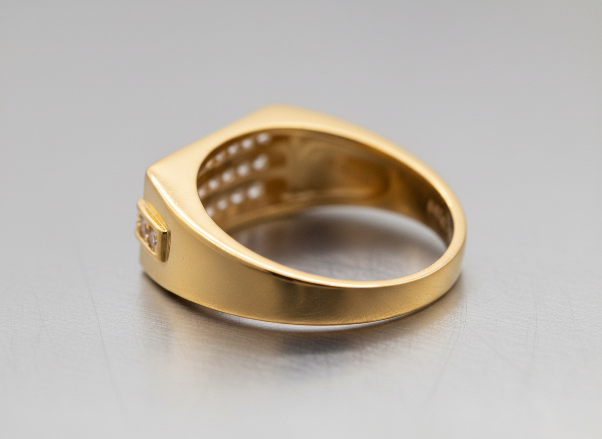 Elura Luxe Triple Row Zircon Ring