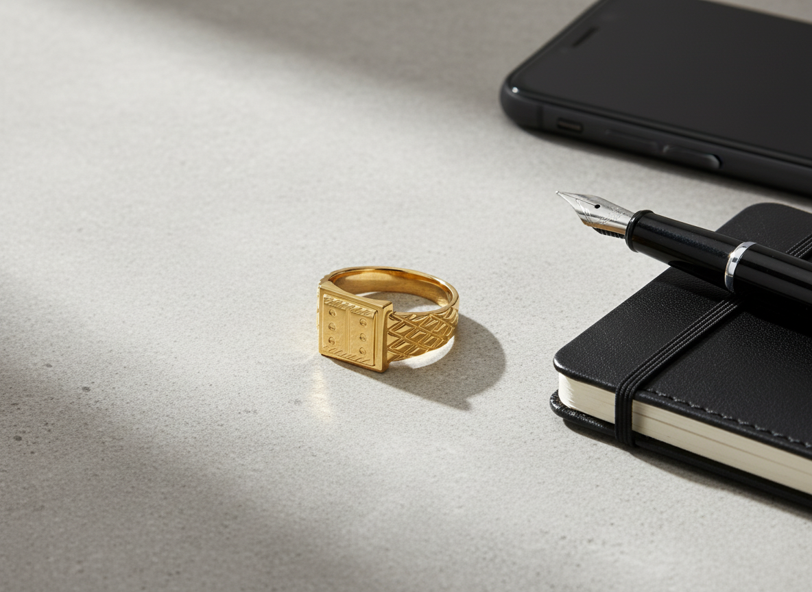 Elura Heritage Square Signet Ring