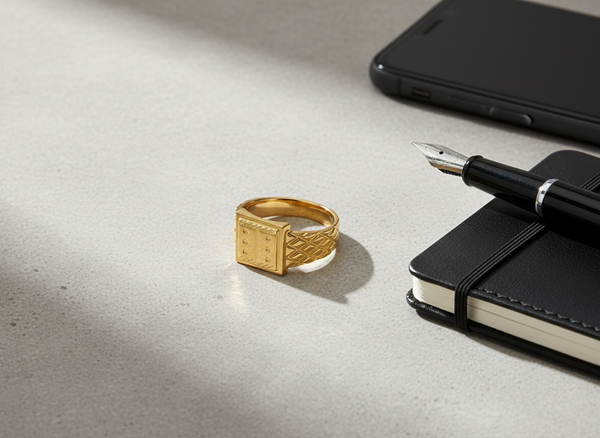 Elura Heritage Square Signet Ring