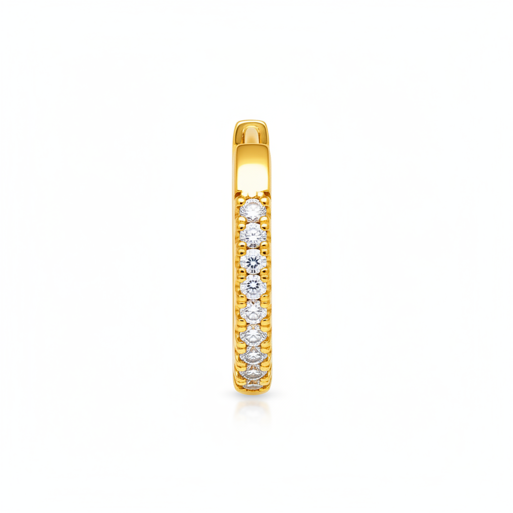 Elura Diamond Hoop Earrings for Women & Girls