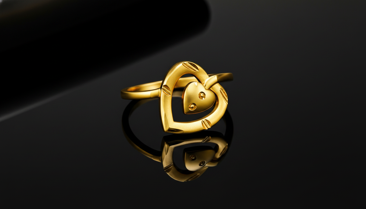 Elura Double Heart Love Ring