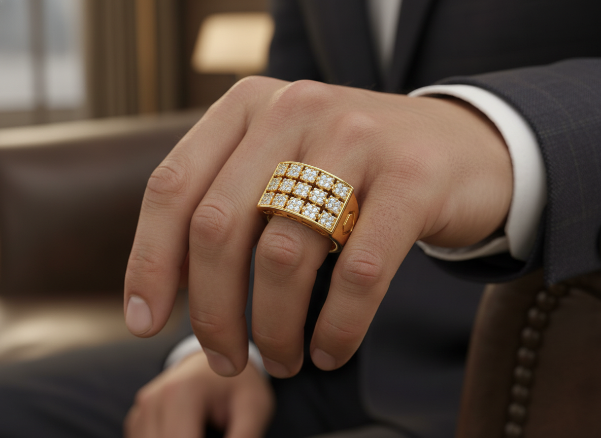 Elura Royale Pavé Signet Ring