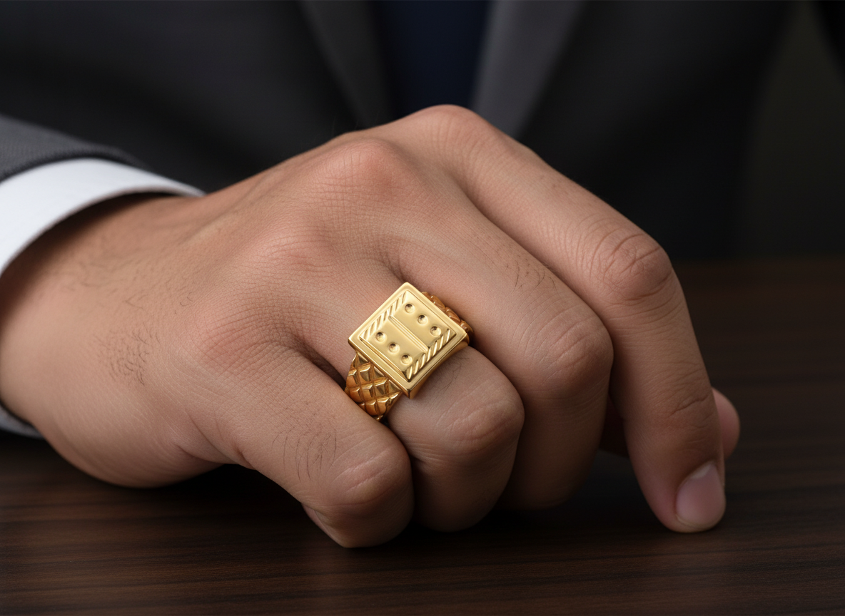 Elura Heritage Square Signet Ring