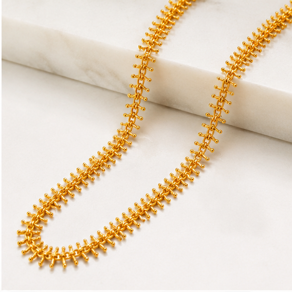 ELURA Designer Tassel Link Chain For Women