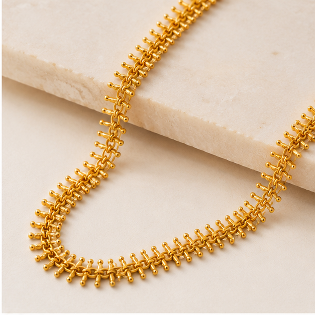 ELURA Designer Tassel Link Chain For Women